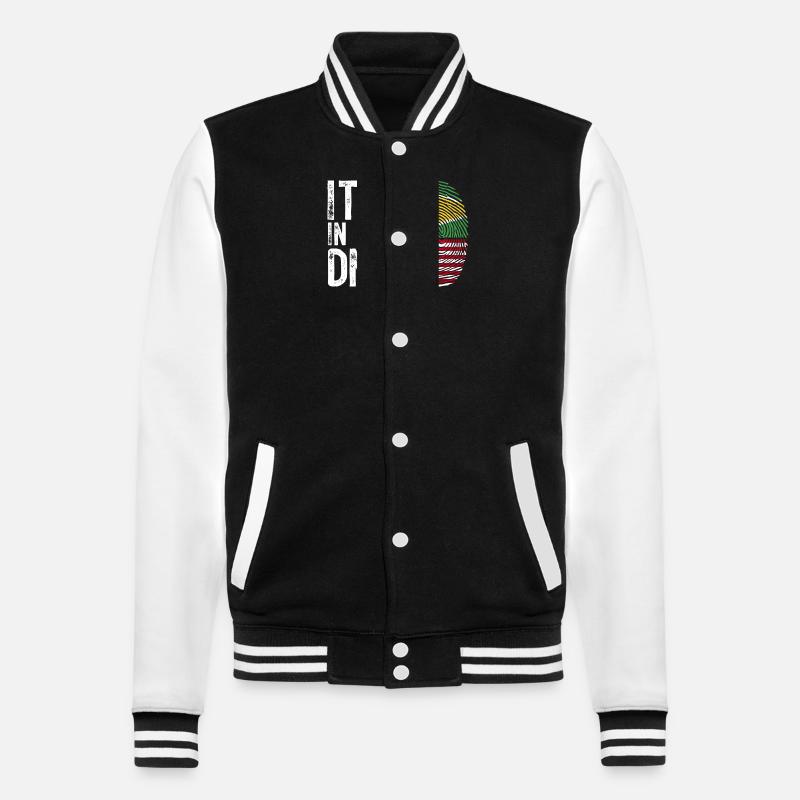 Guyana Flag Guyanais Guyanais - Veste Teddy - noir/blanc