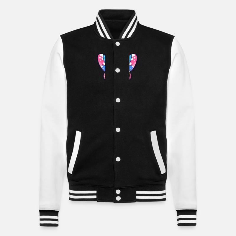 Butterfly Ski Beer - College Sweat Jacket - black/white