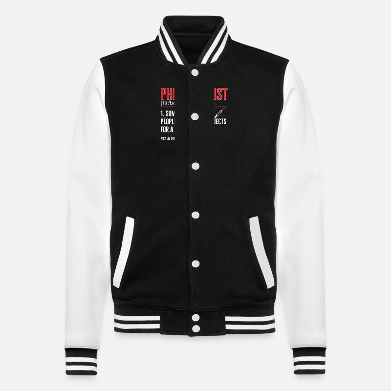 Phlebotomie Blutabnahme Blut Krankenschwester - College-Sweatjacke - Schwarz/Weiß