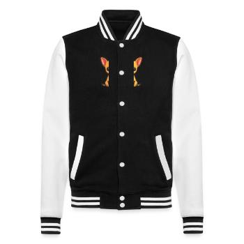 Chihuahua Dogs Couple Love Couple In Love - College Sweat Jacket - black/white - Front - Nik (191cm) & Marisol (170cm)