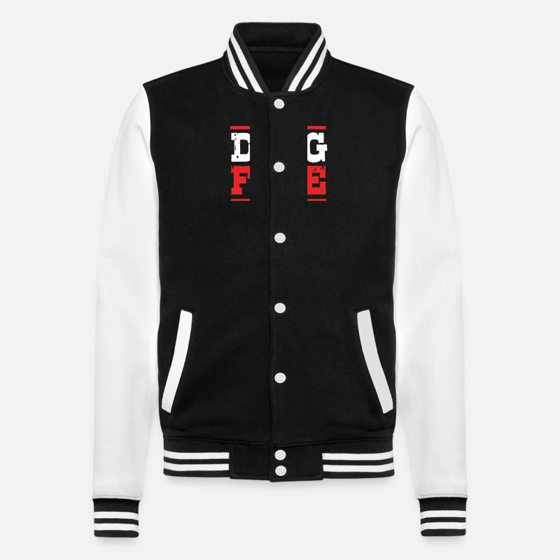 Drogenfrei Sucht Süchtig - College-Sweatjacke - Schwarz/Weiß