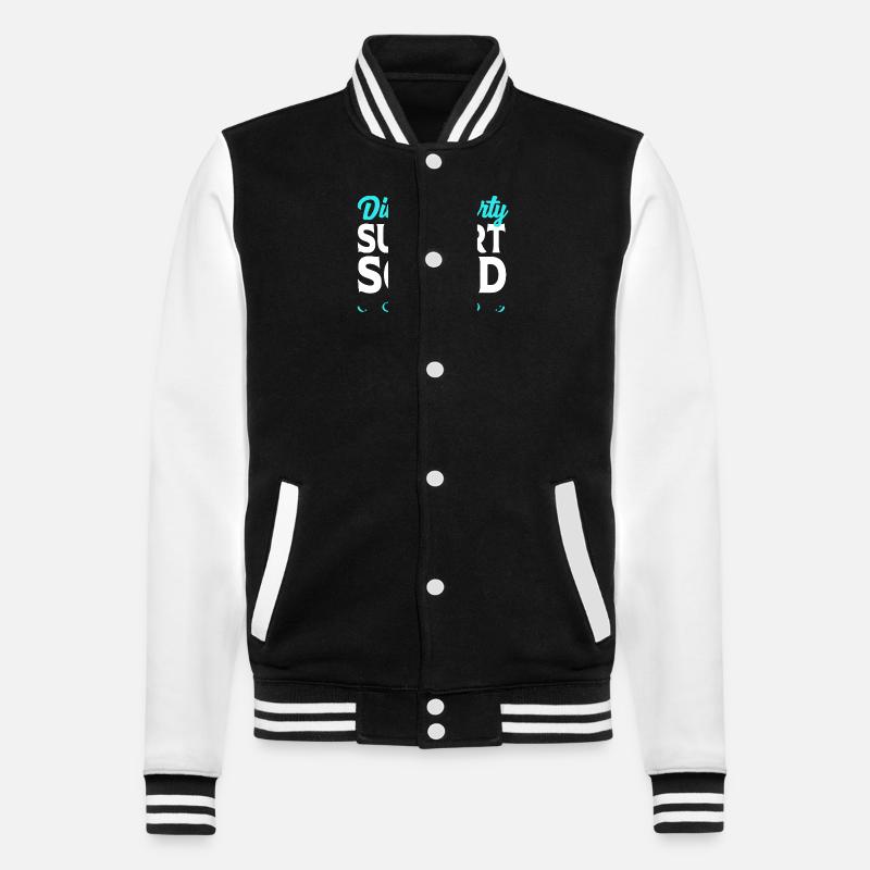 Scheidung - College-Sweatjacke - Schwarz/Weiß