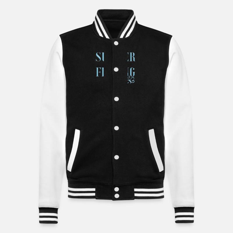 SENSATION D’ÉTÉ avec papillon - Veste Teddy - noir/blanc