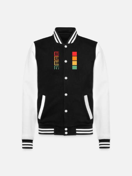 Familienmotiv Bruder - College-Sweatjacke - Schwarz/Weiß