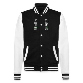 I'm not getting older I'm just leveling up in the - College-Sweatjacke - Schwarz/Weiß - Vorne - Nik (191cm) & Marisol (170cm)