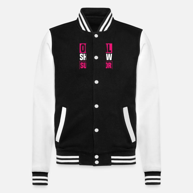 Frauen Scheiß Show Supervisor - College-Sweatjacke - Schwarz/Weiß