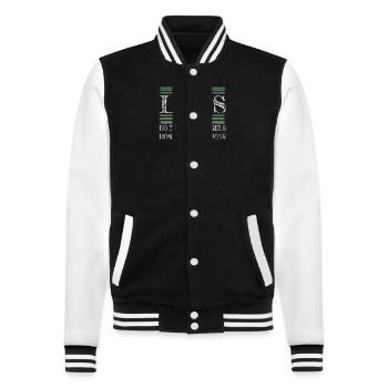 Contre-culture géniale amusant anniversaire cadeau oiseau - Veste Teddy - noir/blanc - Devant - Nik (191cm) & Marisol (170cm)