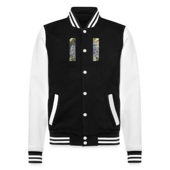 Pissenlit, A731878 - Veste Teddy - noir/blanc - Devant - Nik (191cm) & Marisol (170cm)