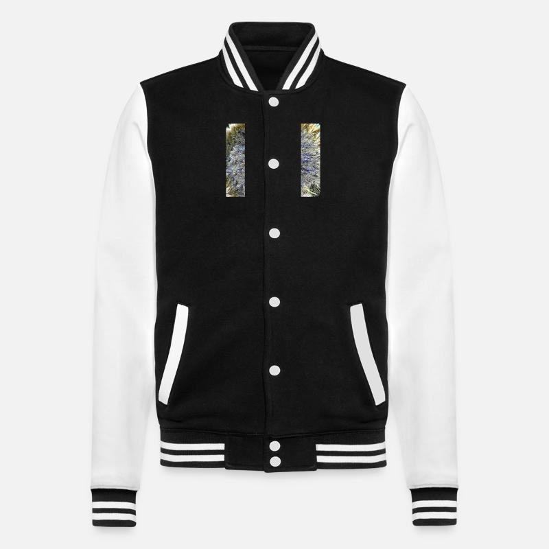 Pissenlit, A731878 - Veste Teddy - noir/blanc