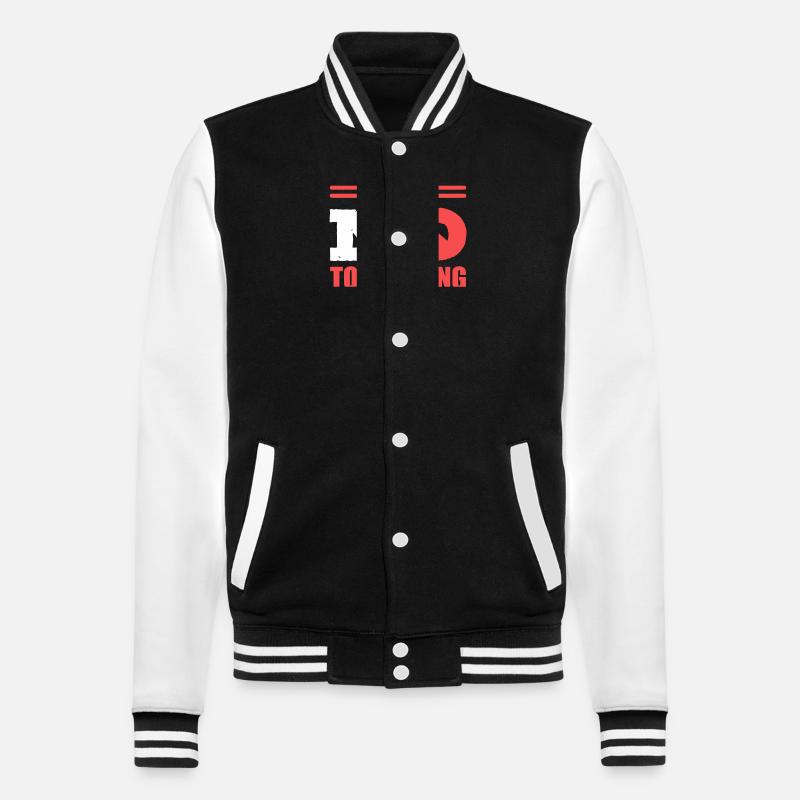 Mobbing - College-Sweatjacke - Schwarz/Weiß