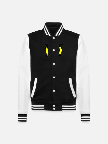 Island Beach Party Drinking - College Sweat Jacket - black/white