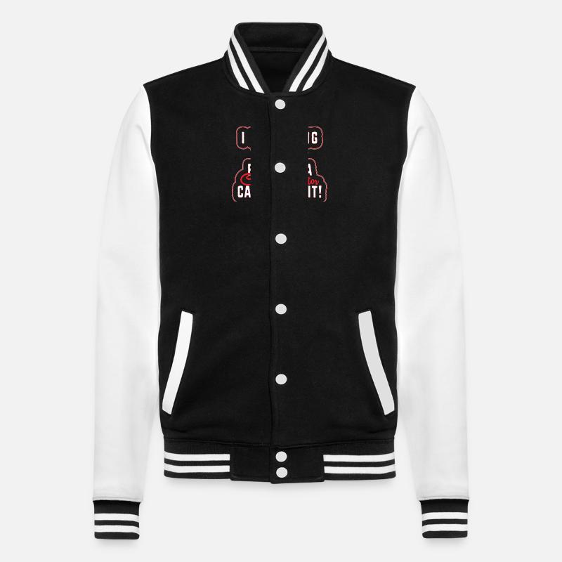 Crane operator crane - College Sweat Jacket - black/white