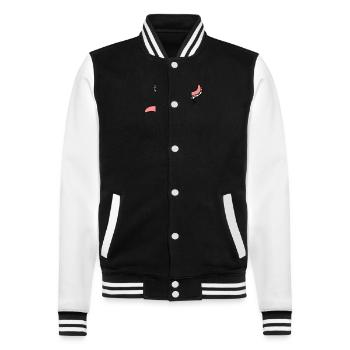Monster octopus squid tentacles break free - College Sweat Jacket - black/white - Front - Nik (191cm) & Marisol (170cm)