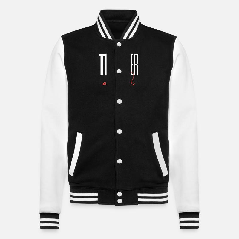 Teacher at work - College-Sweatjacke - Schwarz/Weiß