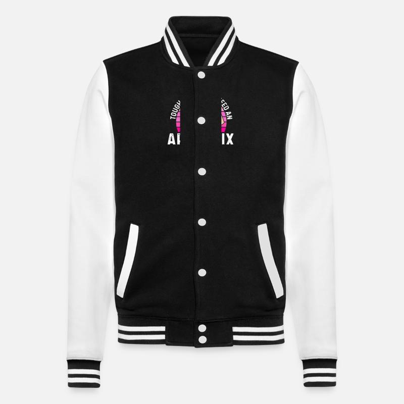 Appendicectomie Appendicite - Veste Teddy - noir/blanc
