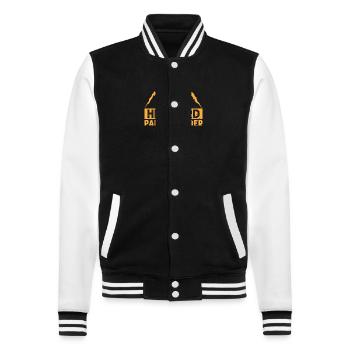 Wandern Wanderer Natur Trekking Outdoor Bergsteigerin - College-Sweatjacke - Schwarz/Weiß - Vorne - Nik (191cm) & Marisol (170cm)