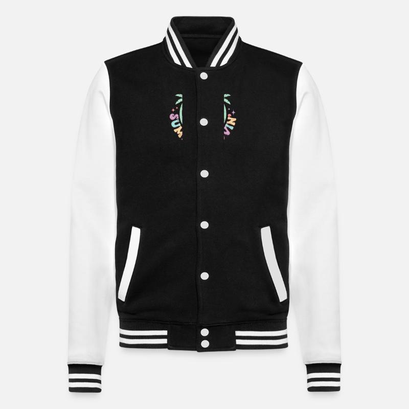 Summer Lovin' - Design rétro - Veste Teddy - noir/blanc