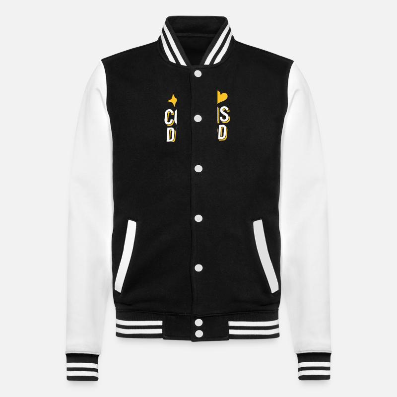 Les copains d'abord - Veste Teddy - noir/blanc