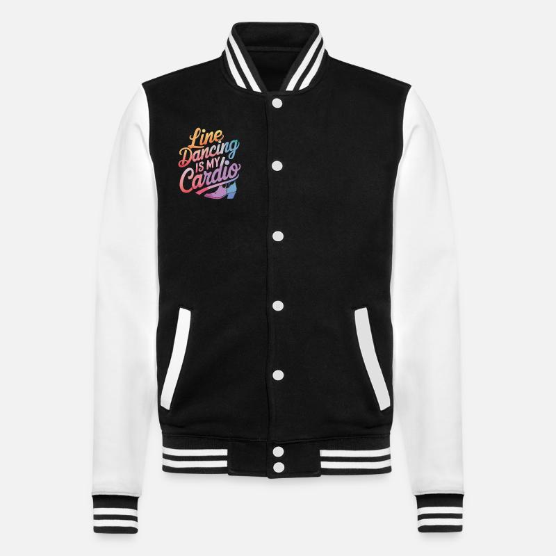 Danse en ligne Danseurs - Veste Teddy - noir/blanc