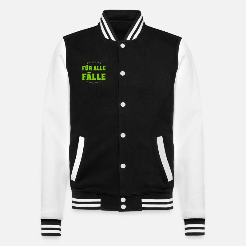 Plan B - College-Sweatjacke - Schwarz/Weiß