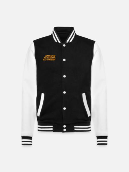 sein Bestes geben - College-Sweatjacke - Schwarz/Weiß