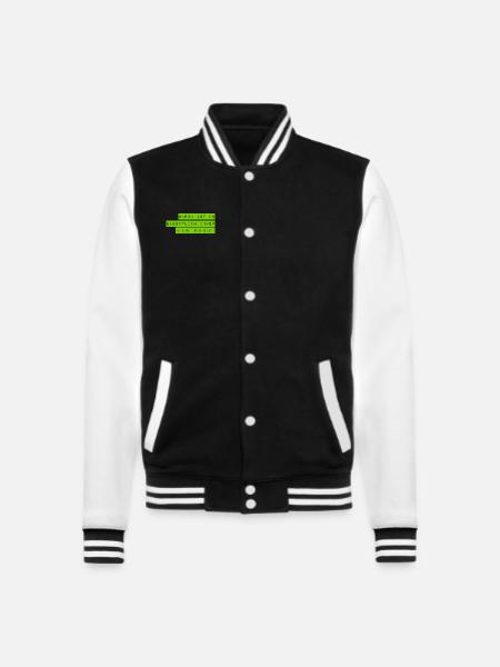 ich bin nicht schuld - College-Sweatjacke - Schwarz/Weiß