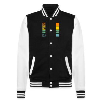 Lackierer Papa Vater Autolackierer Fahrzeuglackier - College-Sweatjacke - Schwarz/Weiß - Vorne - Nik (191cm) & Marisol (170cm)