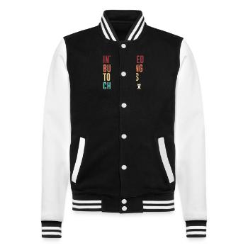 Joueur d’échecs Dire cadeau rétro - Veste Teddy - noir/blanc - Devant - Nik (191cm) & Marisol (170cm)