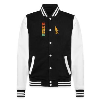 Sorry Can't German Shepherd Bye GSD Dog Lover - College Sweat Jacket - black/white - Front - Nik (191cm) & Marisol (170cm)