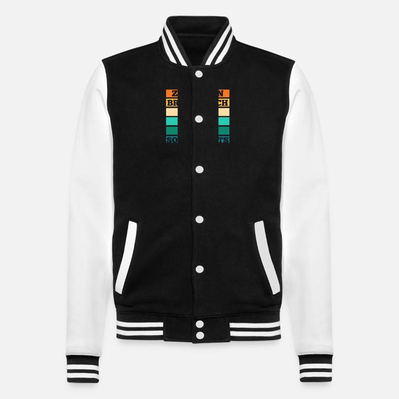 Bier Eulen - College-Sweatjacke - Schwarz/Weiß
