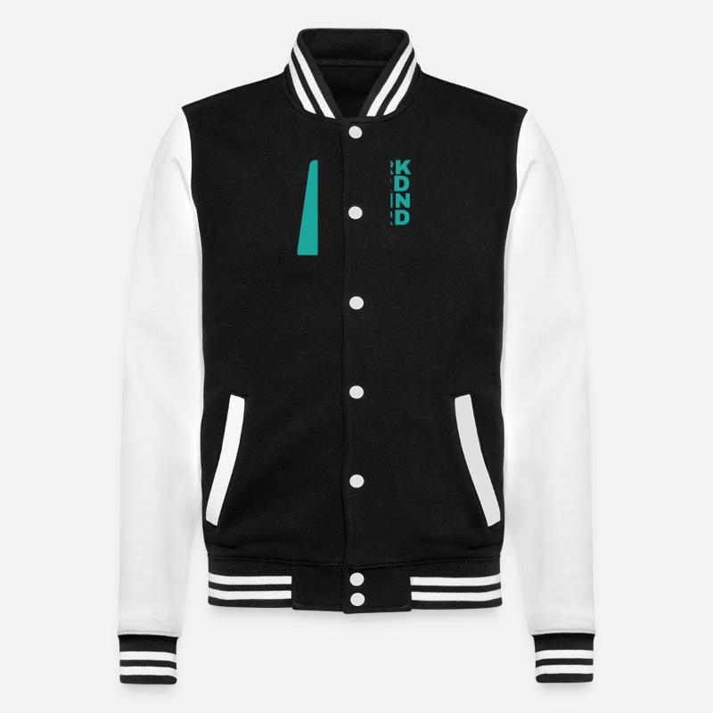 work hard train hard - College-Sweatjacke - Schwarz/Weiß