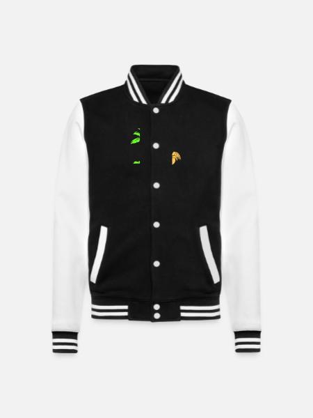 Palmier crabe - Veste Teddy - noir/blanc