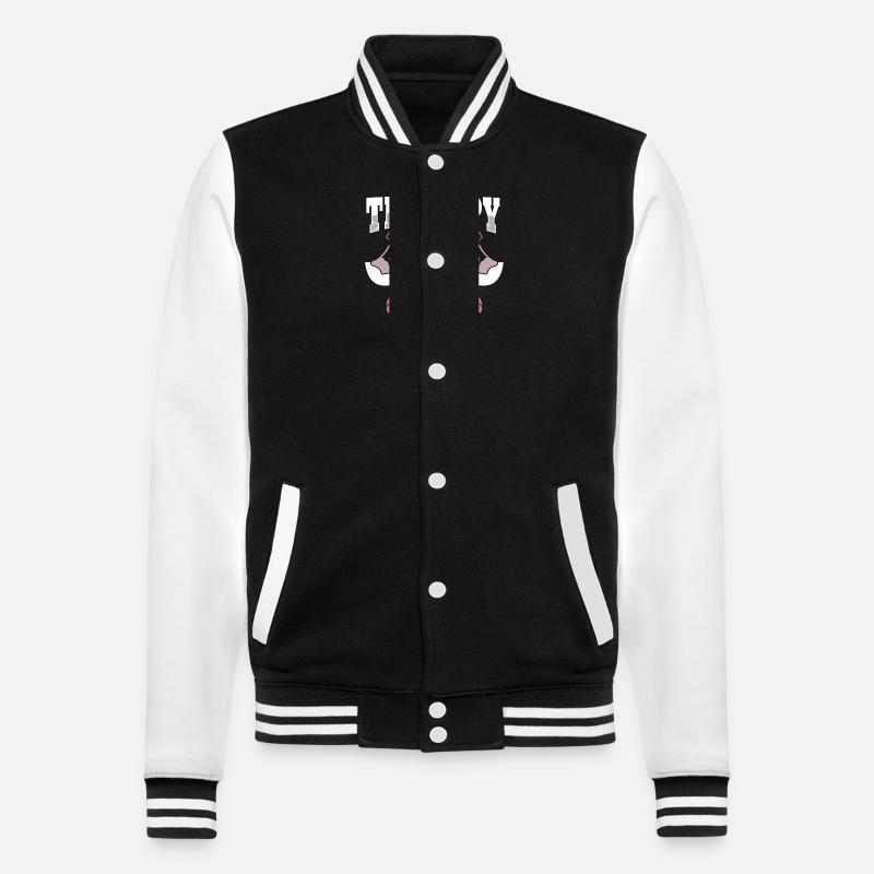 Axt - College-Sweatjacke - Schwarz/Weiß