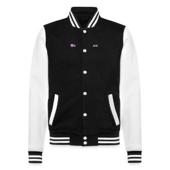 MERCI. MAÎTRESSE. MAÎTRE. MERCI MAÎTRESSE. MAITRE - Veste Teddy - noir/blanc - Devant - Nik (191cm) & Marisol (170cm)