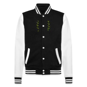 Wildtiere - College-Sweatjacke - Schwarz/Weiß - Vorne - Nik (191cm) & Marisol (170cm)