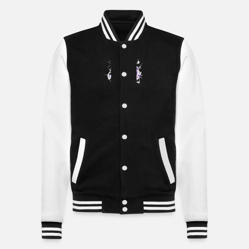 cadeau d'anniversaire idée cadeau adoptée - Veste Teddy - noir/blanc