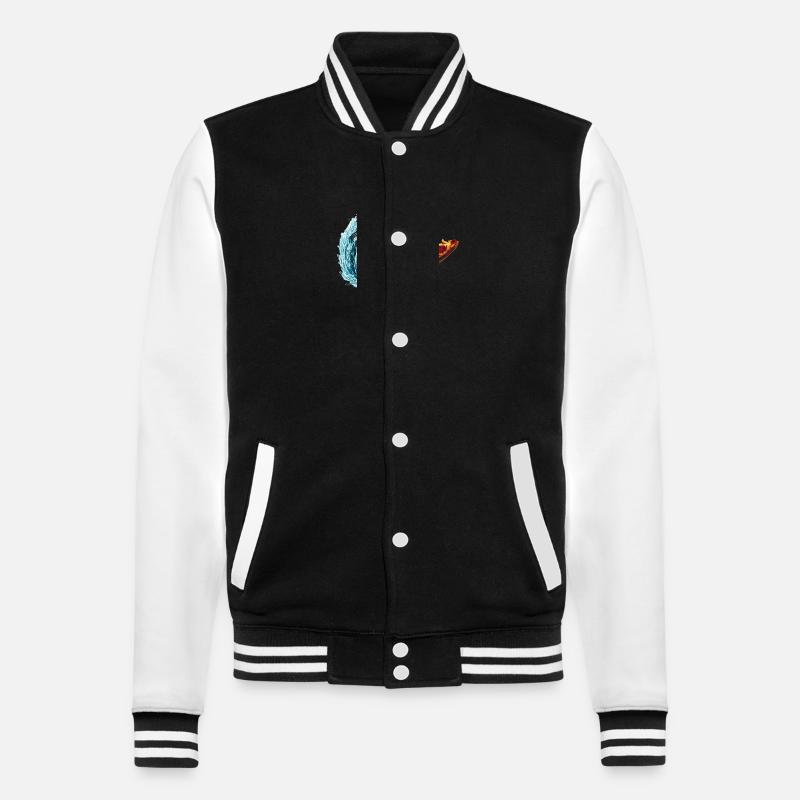 Pizza Surfer Alien - Veste Teddy - noir/blanc
