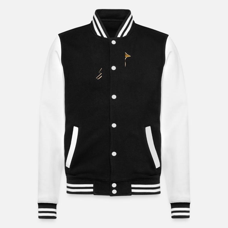 cailles petit oiseau caille - Veste Teddy - noir/blanc