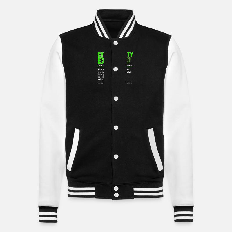 Cybersecurity Hacker IT-Sicherheit - College-Sweatjacke - Schwarz/Weiß