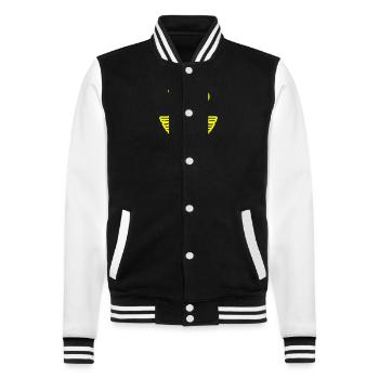 Palm trees symbol island summer - College Sweat Jacket - black/white - Front - Nik (191cm) & Marisol (170cm)