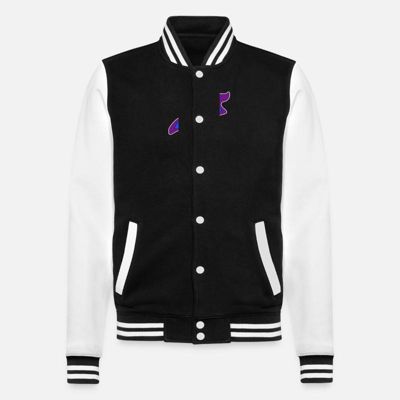 Drapeau arc-en-ciel de style Papercut - Veste Teddy - noir/blanc