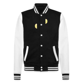 Hearts Love In Love Wedding - College Sweat Jacket - black/white - Front - Nik (191cm) & Marisol (170cm)