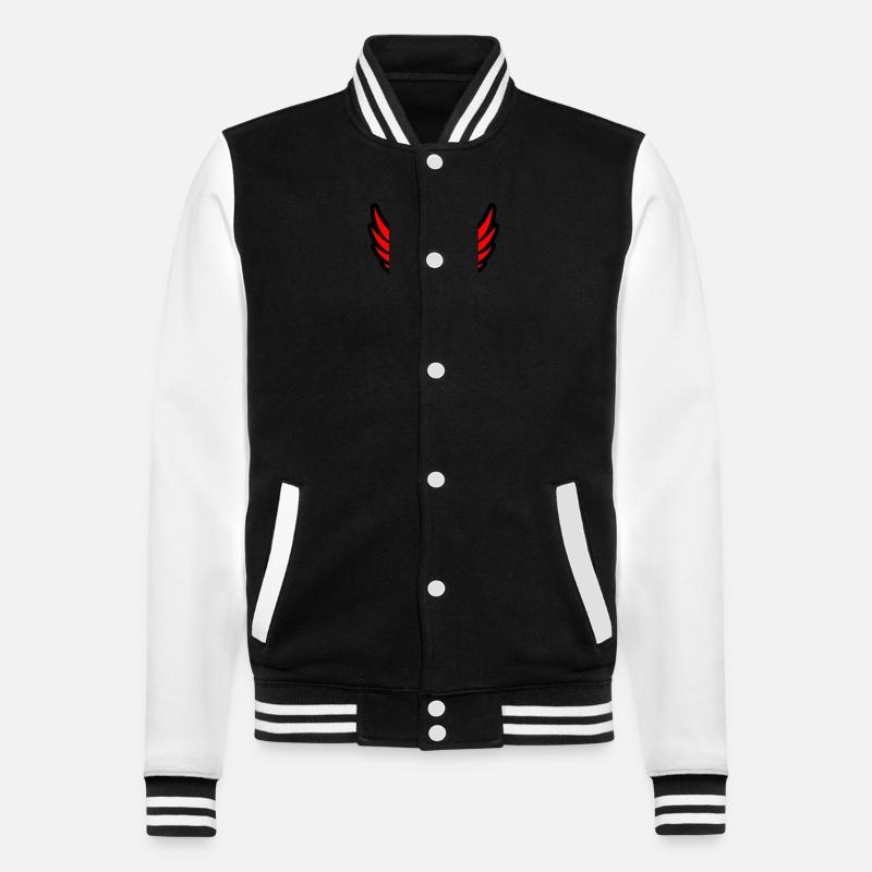 Icône du casque spartiate - Veste Teddy - noir/blanc