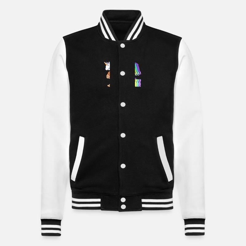 Pool Party - College-Sweatjacke - Schwarz/Weiß