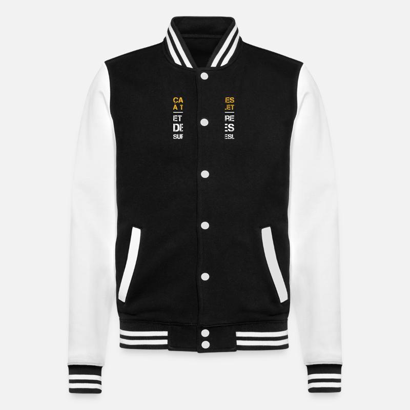 Casse-couilles à temps complet - Veste Teddy - noir/blanc