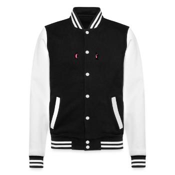 Cancun 2024 Alpaca - College Sweat Jacket - black/white - Front - Nik (191cm) & Marisol (170cm)