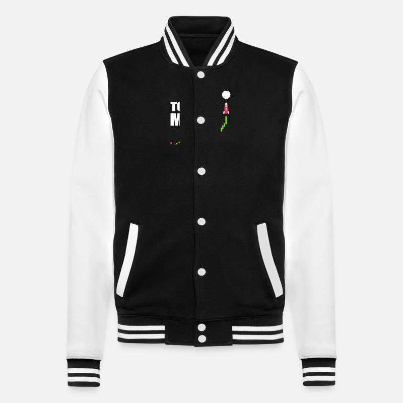 Bitcoin à la lune - Veste Teddy - noir/blanc