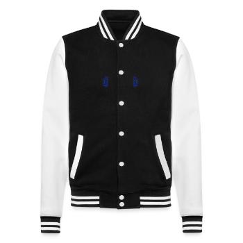 Island Sea Sun - College Sweat Jacket - black/white - Front - Nik (191cm) & Marisol (170cm)