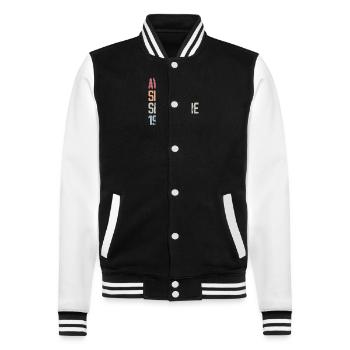 Légende Septembre 1965 Anniversaire Cadeau 1965 - Veste Teddy - noir/blanc - Devant - Nik (191cm) & Marisol (170cm)