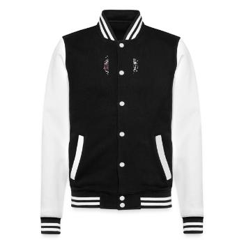 Crâne mexicain - Veste Teddy - noir/blanc - Devant - Nik (191cm) & Marisol (170cm)